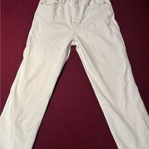 Pistola Women’s White Straight Legged Jeans Size 28
